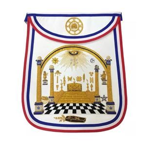 Tablier de maîtres maçonniques Blue Lodge de haute qualité Tablier maçonnique | Tabliers et colliers Regalia sur mesure à vendre Ronpex - Product Image 1