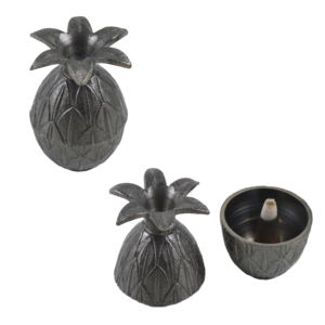 Porte-encens design ananas avec design en métal aluminium idéal pour la maison porte-encens design décoratif - Product Image 1