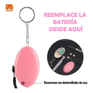 Llavero con Alarma Personal, Sonido y Luz LED para Defensa Personal - Colores Surtidos - Product Image 4