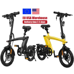 Adult Mini Folding Electric Bike 250W 400W 36v electronic motor Commute Bicycle Foldable Three Modes Riding Mode e-bicycle