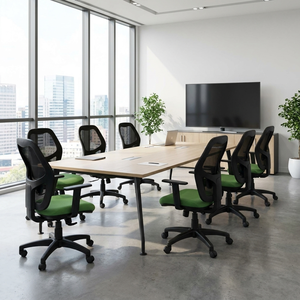 Detroit Contemporary Lift <b>Chair</b> High <b>Back</b> Office <b>Chair</b> with Adjustable Height Headrest Home Office Use Made PU Wood Aluminium PP - Product Image 3