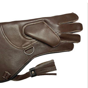 2024 nouveauté gants de fauconnerie pour travailler la meilleure qualité sur mesure en cuir fait des gants de fauconnerie avec taille personnalisée - Product Image 6