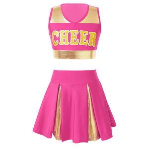 Conception de sublimation personnalisée uniforme de pom-pom girl vêtements de pom-pom girl cheerleading bon marché fournisseur de tenues d'équipe - Product Image 4