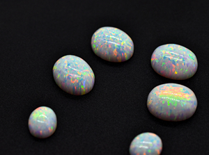 Cabochon ovale en opale de laboratoire 18X14 MM de toutes les tailles disponibles en commande personnalisée Cabochon opale calibré à vendre. - Product Image 4