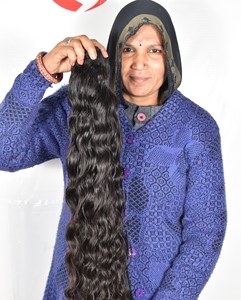 Cuticule alignée en gros indien Remy Double trame Machine aucun tissage paquet droit Extensions de cheveux humains de haute qualité - Product Image 1