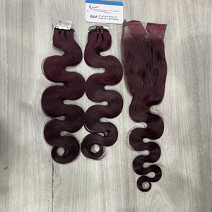 Meilleure vente, meilleure qualité, extensions de cheveux humains vietnamiens ondulés, double trame, lots en gros, achetez pour la livraison gratuite - Product Image 3