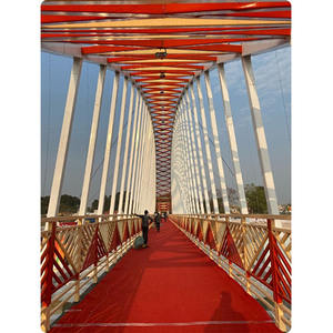 Conception de la construction d'un pont multi-structures à usage intensif à Rajim Raipur Systèmes de suspension de treillis et de câbles métalliques en acier soudé - Product Image 4