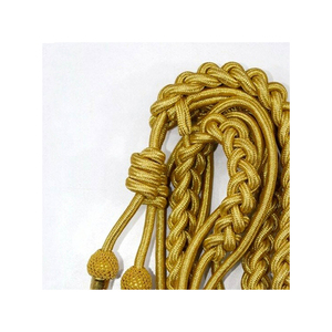 Aiguillette de Hilo de Bullion Francés, Cordones de Vestimenta de Guardia de Honor Personalizados, Fourragere para Hombro Derecho, Dorado, Aiguillette Ceremonial para Hombre - Product Image 4