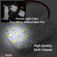 Auto-Innenraum-LED-Lichtpanel Warmweiß Vollbild 12V 3,388W Neu Taiwan Universelle Passform für Limousine Crossover Schrägheck