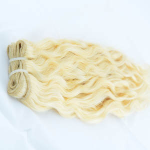 Pelucas frontales con cierre de trama de pelo de visón 100% Proveedor de cabello indio barato Paquete de ondas de cuerpo Rubio 613 Proveedores de cabello de Texas Muestra gratis - Product Image 1