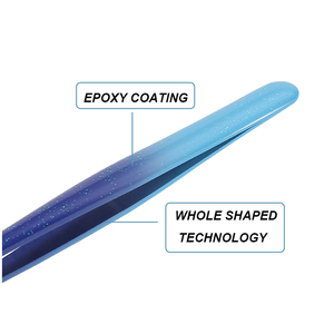 Nueva herramienta de belleza de moda para mujer, aplicador de pestañas postizas de acero inoxidable, pinzas para cejas con logotipo personalizado, gran cantidad privada - Product Image 3