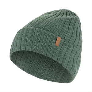 Nouveau bonnet en acrylique 100% personnalisable avec logo, bonnet d'hiver court en tricot, bord en tricot chaud en coton, bonnets en tricot avec impression unie, style swag - Product Image 2