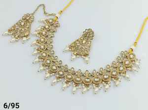 Moda último diseño de Gargantilla Collar chapado en oro tradicional conjunto de joyas para mujeres - Product Image 3