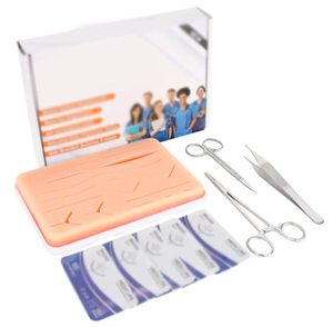 Para estudiantes de medicina, precio al por mayor, Kit de práctica de sutura con herramientas manuales de almohadilla de entrenamiento de acero - Product Image 1