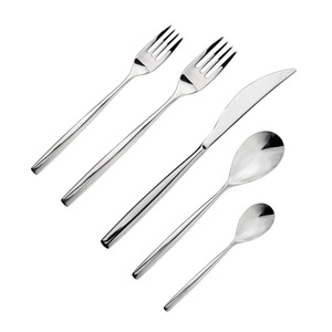 Fabricant de longue durée en Inde Couverts 5PCS Classique En Acier Inoxydable Argenterie Couverts Ensemble Peut Emballage Personnalisé pour la Nourriture - Product Image 1