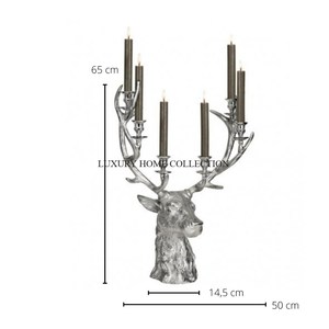 Metallic Gold Polished Table Decoration Candle Holders <b>Set</b> <b>of</b> 4 Wedding and Events Lightening Decorating Candle Holders in India - Product Image 5