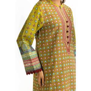 ชุดสูทผ้าชีฟองสีเขียวสไตล์โบฮีเมียนสำหรับผู้หญิง 3 ชิ้น ลายพิมพ์สำหรับฤดูใบไม้ผลิ/ฤดูร้อน ชุดเซ็ตเสื้อและกางเกงขาสั้น 2 ชิ้นเหนือเข่า พร้อมเสื้อท่อนบนแบบเป็นทางการ - Product Image 4