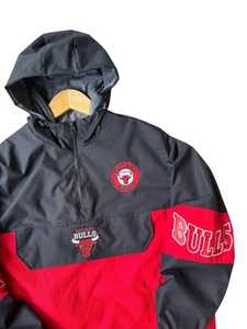 แจ็คเก็ตกันลมแบบสวมหัวทรงหลวมสำหรับฤดูหนาว2025มีซิปครึ่งปกผ้าจิงโจ้ปักลายบาสเก็ตบอลกระเป๋า - Product Image 2