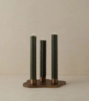 Portavelas de latón de lujo, diseño de sombra de cúpula, acabado dorado pulido, acento Vintage hecho a mano para decoración de mesa y hogar