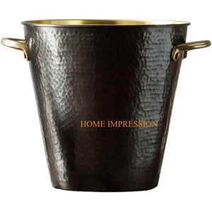 Refroidisseur de vin en aluminium de qualité supérieure Design merveilleux pour la fête Plateau de table en argent Décoratif Barware Seau à glace à vin - Product Image 2