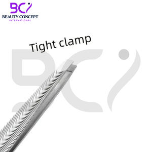 แหนบคิ้วปลายเฉียงสแตนเลสคุณภาพสูง ด้ามจับแบบมีลายเฉพาะตัว อุปกรณ์กำจัดขนคิ้วและขนตา - Product Image 5