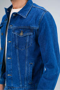 High Quality Custom Denim Jacket <b>for</b> <b>Men</b> Winter Sports Casual <b>Jean</b> with Down Fill Cotton Material OEM Service <b>for</b> <b>Work</b> Jacket - Product Image 4