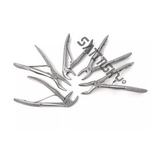 Fórceps de extracción dental específicos para recuperar fragmentos de raíz fabricados con fuente de alimentación manual AISI 420 - Product Image 3