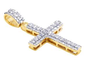 Classic Luxury Moissanite Diamond Jewelry In S925 <b>Sterling</b> <b>Silver</b> <b>Cross</b> <b>Pendants</b> For Men Women - Product Image 2