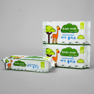 Toallitas húmedas de tela no tejida ecológicas compactas de 80 unidades Baby Wow para limpieza y refrigeración - Product Image 2