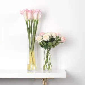 VCY0612 - Vase en verre cylindrique transparent - 6 x 12 - Product Image 4
