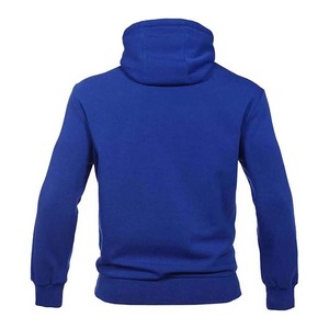 Sudaderas con capucha para hombre con logotipo personalizado, jersey de forro polar de algodón 100% cómodo, ropa deportiva para gimnasio, estilo informal azul bordado transpirable - Product Image 3