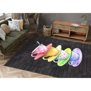 Coffee Cup Printed <b>Rug</b>, Modern Design, Perfect for Kitchen & <b>Living</b> <b>Room</b>,Goblen <b>Rug</b> - Product Image 5