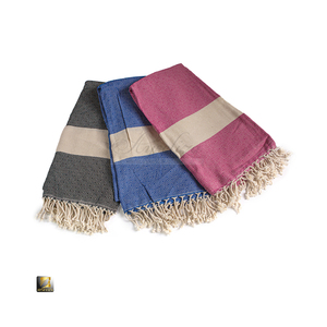 Serviette de plage jetable extra large en coton turc ultra-absorbant, écologique, motif écossais, conçue pour les sports nautiques - Product Image 3