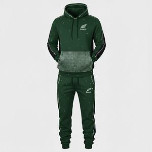 Survêtements en molleton pour hommes de haute qualité à manches longues avec fermeture éclair, imprimés décontractés pour l'hiver, dernières tendances de la mode décontractée, vêtements de sport - Product Image 6