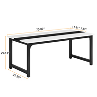 Ensemble de meubles de salle à manger rectangulaire rustique de style campagnard avec plateau de table à emboîtement pour 6 à 8 personnes, usage domestique et hôtelier