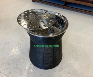 Vente chaude fer cafetière chauffage/bouilloire chauffage attrayant noir et marron Design Portable fête Table décor - Product Image 3