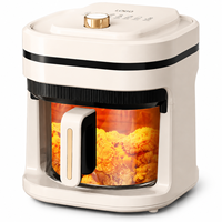 Friteuse à air professionnelle 3L 5L 6L 7L avec chambre en verre visible et durable, poignée facile à utiliser pour les détaillants d'appareils électroménagers
