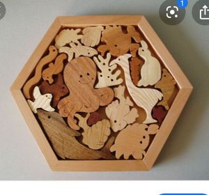 Juego de Rompecabezas de Animales de Madera Coloridos |   Trabajo Hecho a Mano de Calidad |   Exportación al por Mayor |   Precio Competitivo de Fábrica - Product Image 1
