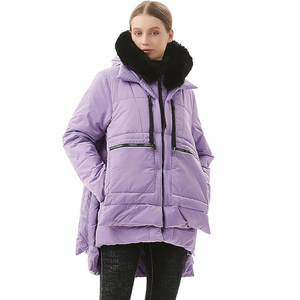 Parka Larga de Invierno para Mujer, Impermeable, Cortavientos, Reversible, Acolchada, con Forro Polar, Capucha, Transpirable, Talla Grande, Cálida - Product Image 4