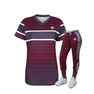 ชุดซอฟต์บอลขายส่งแบบระบายอากาศได้ดี ผลิตจากโพลีเอสเตอร์ 100% รับผลิตตามสีและขนาดที่ต้องการ บริการ OEM ราคาดีที่สุด ประเทศปากีสถาน - Product Image 1