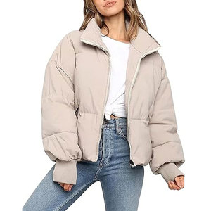 Chaqueta acolchada con cremallera que cambia de color sensible al calor de poliéster 100% transpirable de punto con logotipo estampado personalizado - Product Image 1