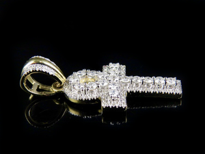 Cluster Religieux Moissanite Diamant En S925 Pendentif Croix En Argent Sterling pour Hommes Femmes Hip Hop Iced Out Collier Bijoux - Product Image 3