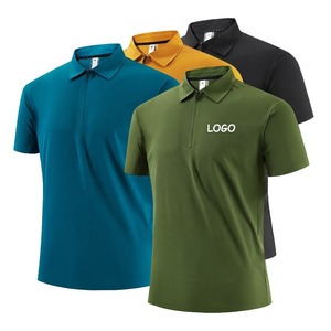 Respirant blanc hommes Polo hommes Polo t-shirt sport à séchage rapide Tech mèche personnalisé hommes Golf respirant à manches courtes Polo - Product Image 1