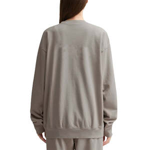 Sudadera de Manga Larga con Cuello Redondo y Hombros Caídos, Bordada, con Logotipo Personalizado, para Mujer, Hecha en Pakistán, de Alta Calidad OEM - Product Image 3