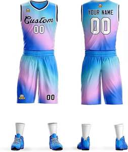 Camiseta de baloncesto profesional personalizada, conjunto de uniforme, diseña tu propio uniforme de baloncesto, ropa de baloncesto personalizada para hombre - Product Image 6