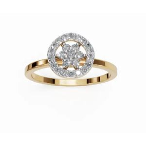 Bague en diamant Premium Galswinthas Circle of Radiance, taille ronde, 0,233 ct, or 9 carats, 14 carats, 18 carats, fournisseur en gros en ligne - Product Image 1