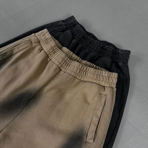 กางเกงกีฬาเอวยางยืดโอเวอร์ไซส์สำหรับผู้ชายกางเกงวิ่งจ็อกกิ้งกางเกงกีฬาขากว้างหนาออกแบบโลโก้โรงงานได้ตามต้องการ - Product Image 5