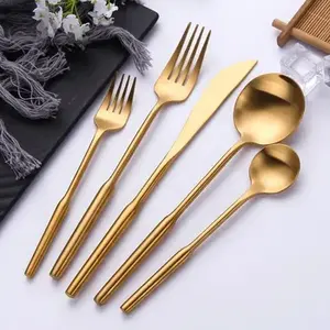 Juego de cuchillos y cucharas de acero inoxidable más vendidos, cubiertos de lujo para utensilios de cocina, vajilla, uso en bodas, juego Premium hecho en La India - Product Image 4