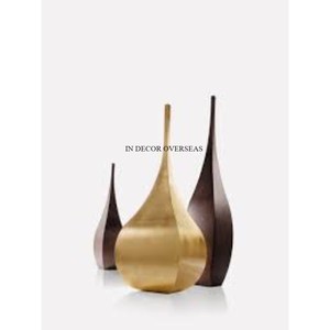 Hot Selling Eye Catching Look Gold Plated And Silver Shiny Polished Unique Designer Texture Heavy Duty Metal Flower Vase <b>Supply</b> - Product Image 3