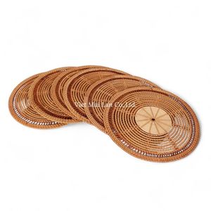 Sustainable Handmade <b>Rattan</b> Placemat Crafted From Natural Fiber For <b>Dining</b> <b>Table</b> Use In Home And Restaurant - Product Image 3